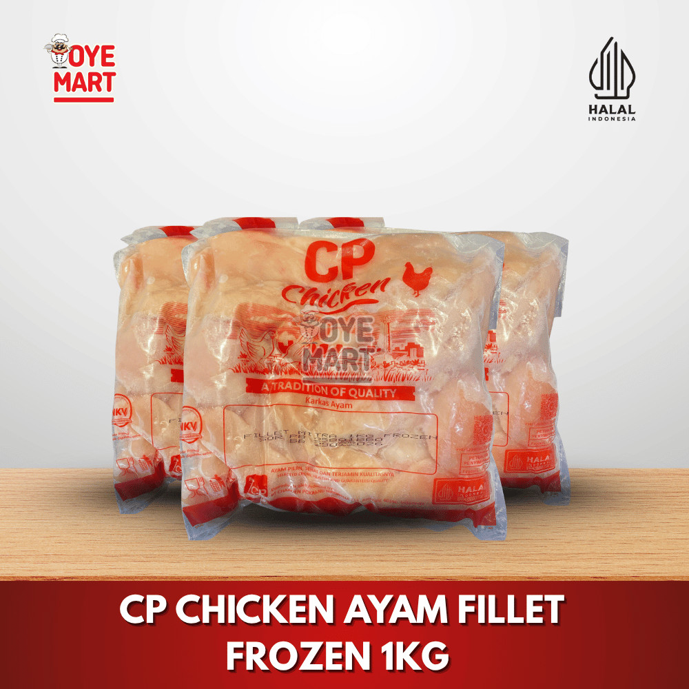 

CP CHICKEN AYAM FILLET FROZEN 1KG / AYAM FILLET BEKU HALAL