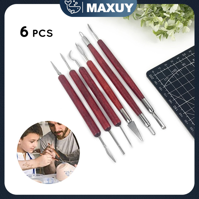 

6PCS Clay Sculpting Tools/Alat Ukir Tembikar Polimer /Alat Tanah Liat Lilin