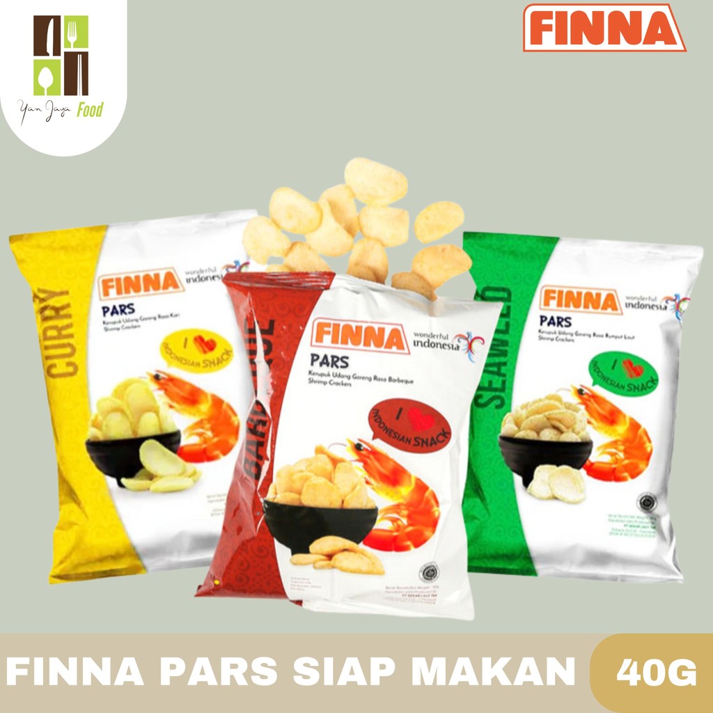 

Finna Pars 40gr Seaweed / Bbq / Curry Kerupuk Udang Finna Siap Makan