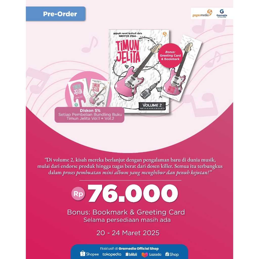 

Gramedia MKG - Novel Timun Jelita 2 (Raditya Dika)