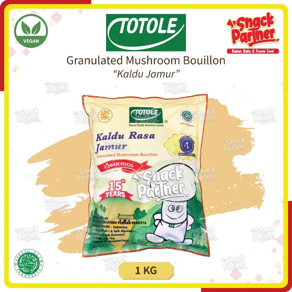 

TOTOLE KALDU JAMUR 1 KG - Bumbu Masak Vegan Food Rasa Mushroom 1KG