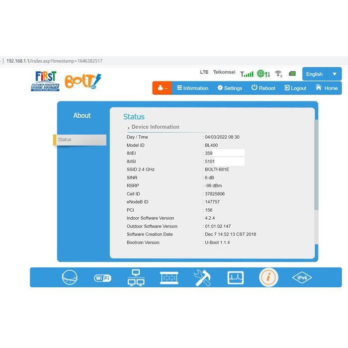 Paket Modem Router BOLT TITAN BL401 BL400 UNLOCK Wifi - Paket 1