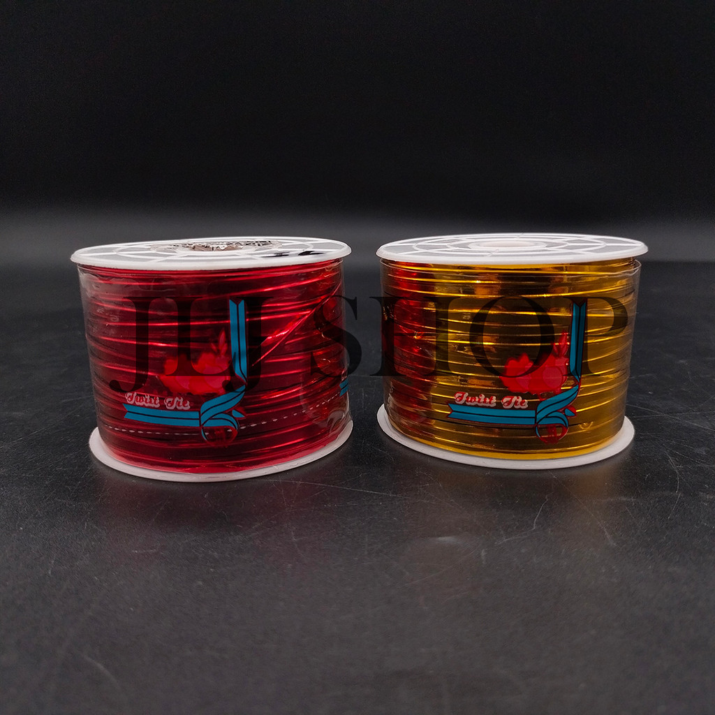 

Pita Kawat / Kawat Souvenir / Twist Tie Metalic (Harga Per Roll)