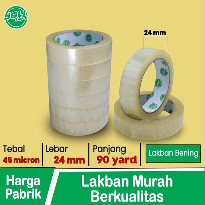 

Lakban Joli Tape 24 mm x 90 yard