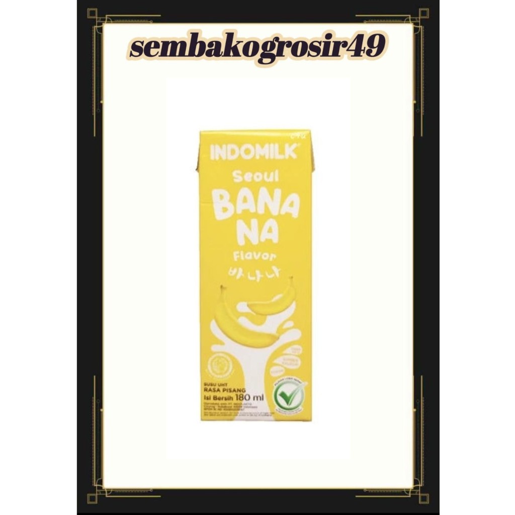 

SSG INDOMILK UHT SEOUL BANANA 180 ML - SUSU