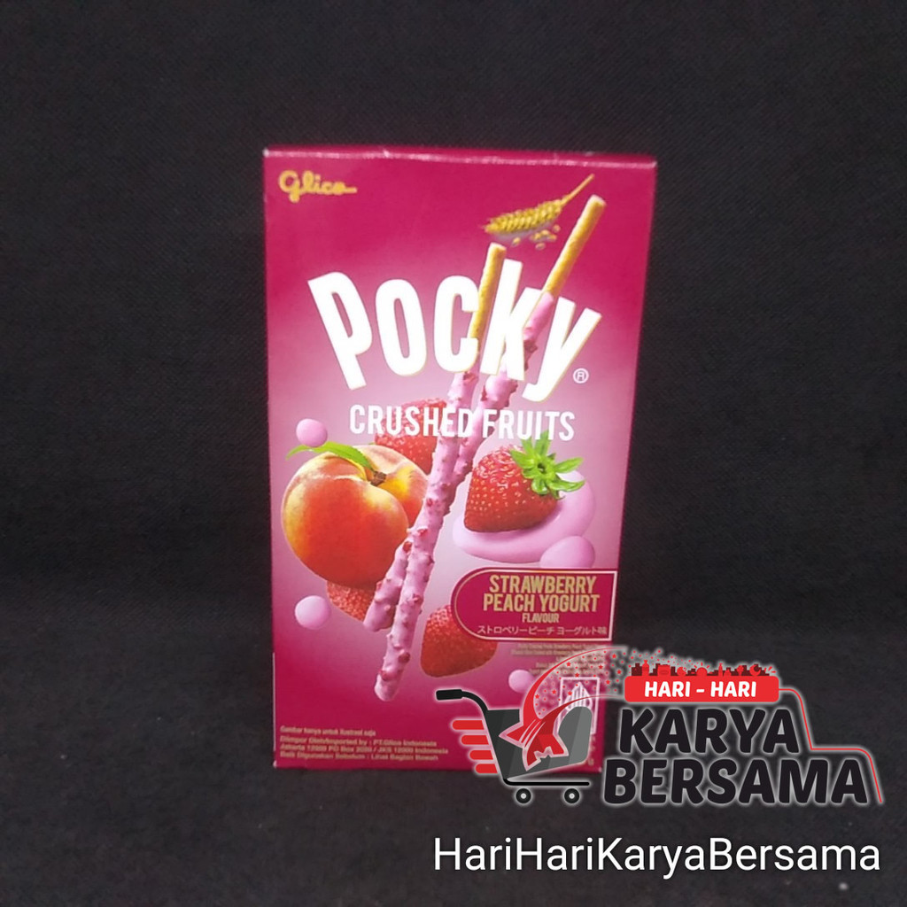 

GLICO POCKY CRUSHED FRUITS STRAWBERRY PEACH YOGURT FLAVOUR 38GR