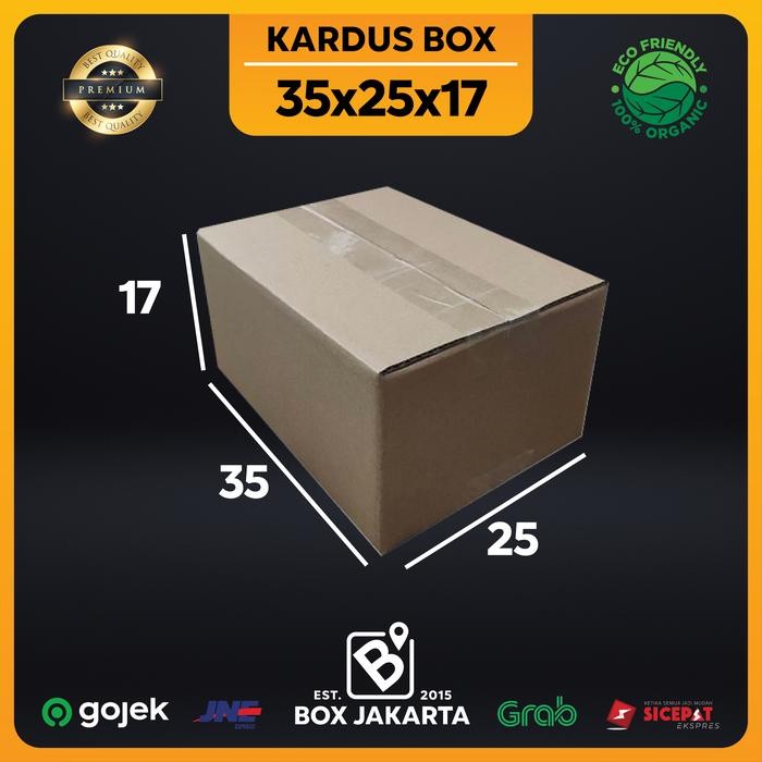 

KARDUS BOX uk 35x25x17 CM Kotak Packaging Corrugated SHEET POLOS