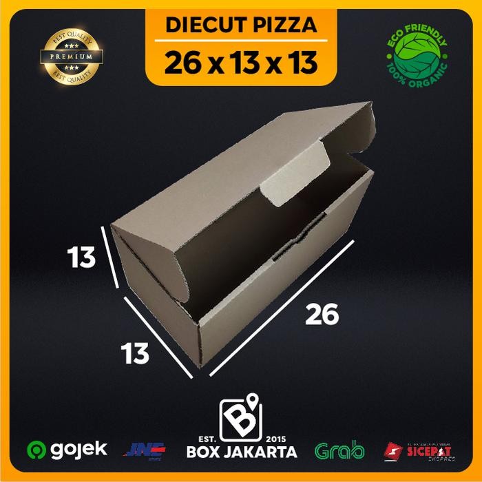 

KARDUS uk 26x13x13 CM Diecut Pizza Corrugated Packaging Box