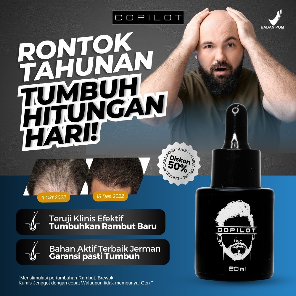 COPILOT SERUM Brewok Jadi Lebih Lebat Tanpa Gen Keturunan