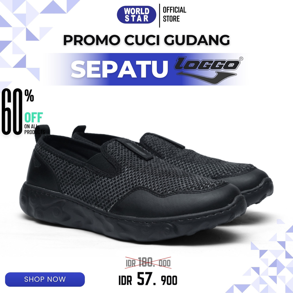 Sepatu Slip On Pria Loggo Phylon MAN DAKOTA Series 100% ORIGINAL | SLIP ON PRIA 37-40