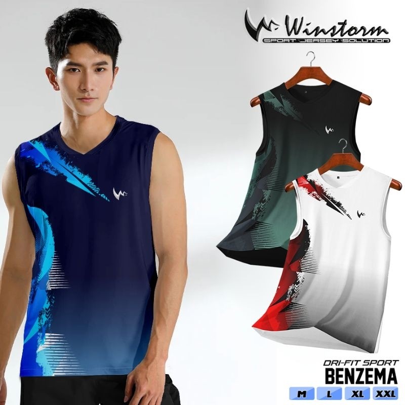 BSL SINGLET DESTROY Baju Badminton Singlet Jersey Badminton Singlet Baju Bulutangkis Print