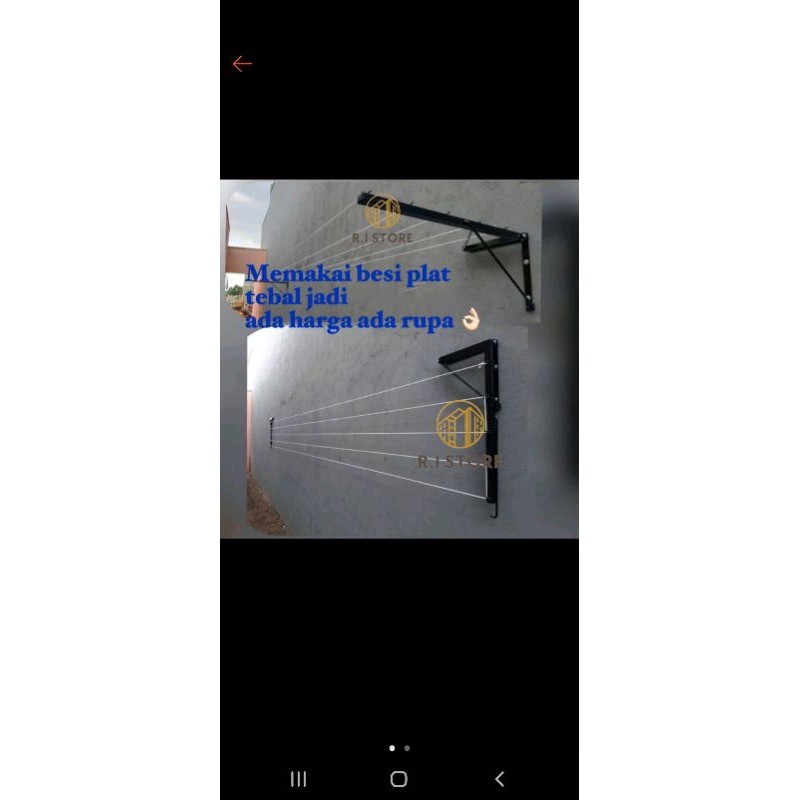 JEMURAN LIPAT BESI TEBAL/ JEMURAN DINDING Co