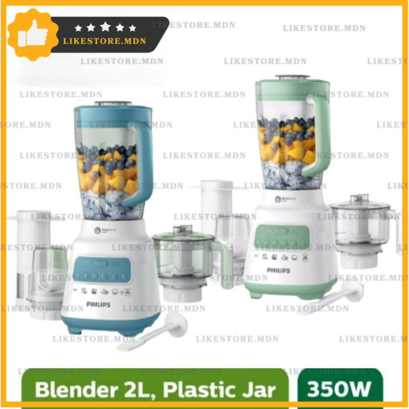 PHILIPS HR2223 Blender Plastik  2 Ltr HR2223/30 /60 [4 in 1] / PHILIPS glass jar Gelas Kaca untuk HR