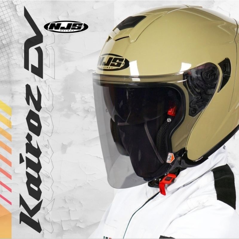 Helm NJS KAIROZ DV [ Double Visor ] Solid
