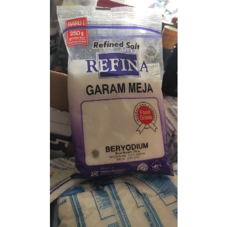 

REFINA Garam masak Beryodium [250gr].