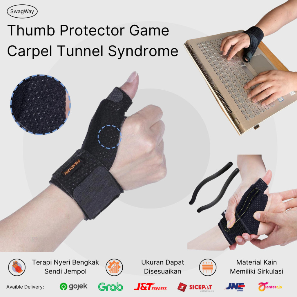 

Thumb Protector Game Protektor Jempol Grip Carpel Tunnel Syndrome PETRIK