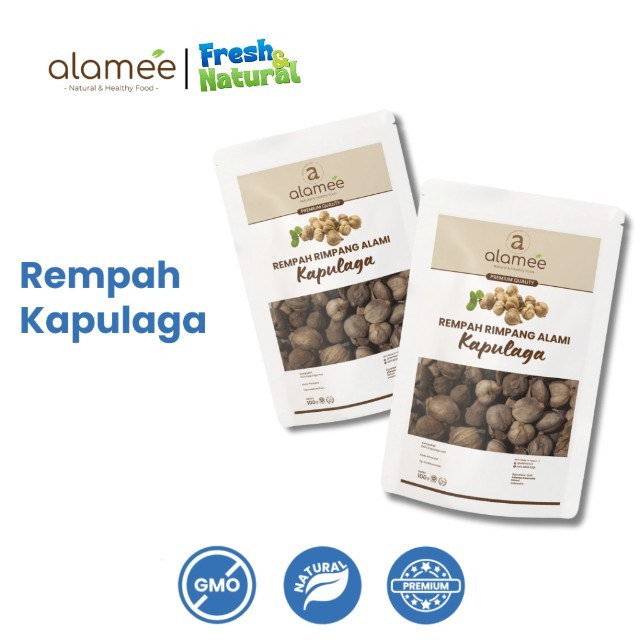 

ALAMEE Kapulaga Kering Lokal Cardamom Kapolaga Kapol Rempah Organik Bumbu Seasoning Masakan 100gr fresh and natural