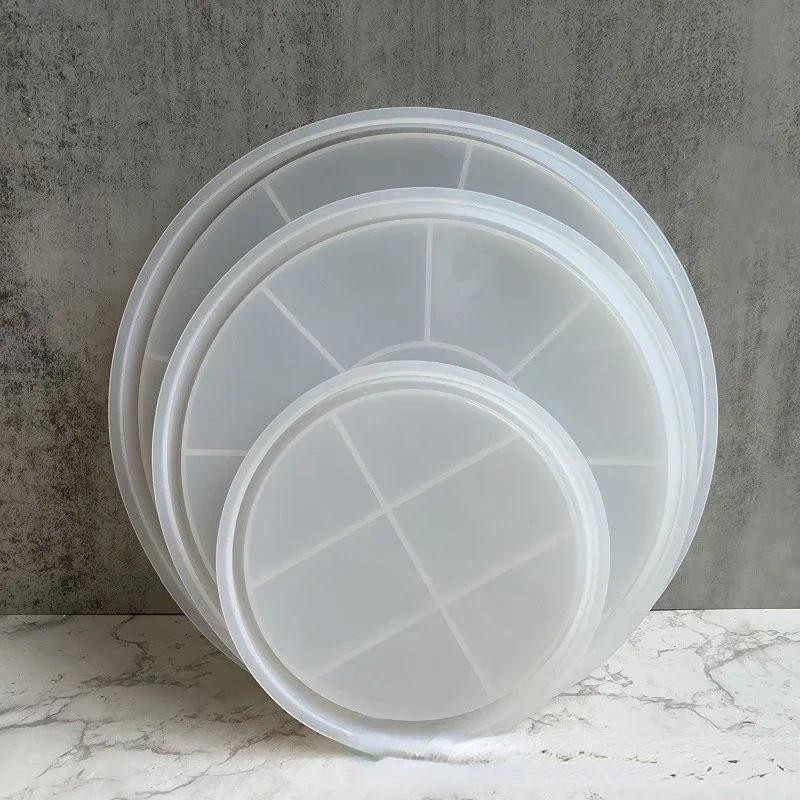 

Round Tray Silicone Moulds Small Medium and Large Round Tray Plaster Drip Moulds Home Ornament Making Mold
