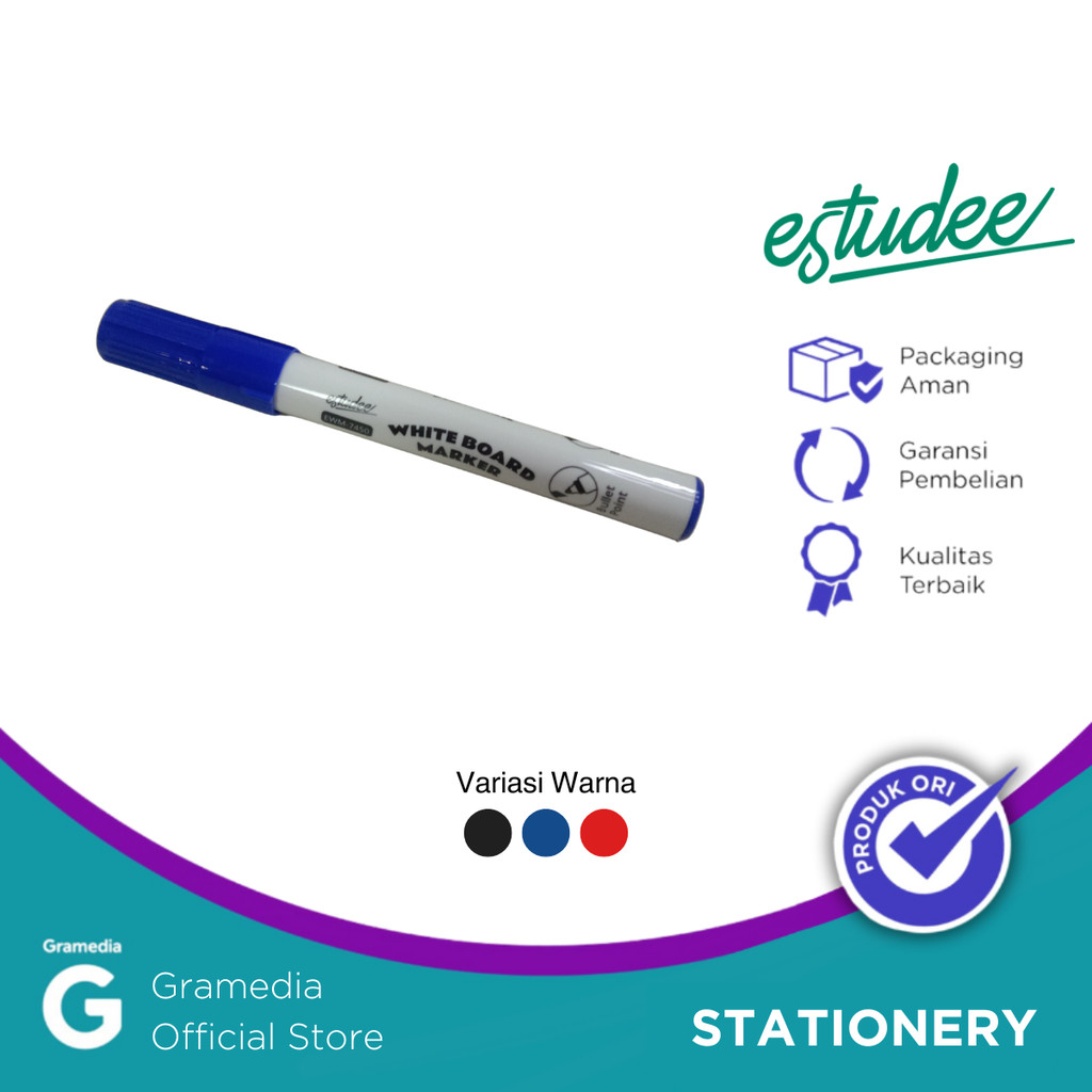 

Spidol Estudee Whiteboard Marker Blue