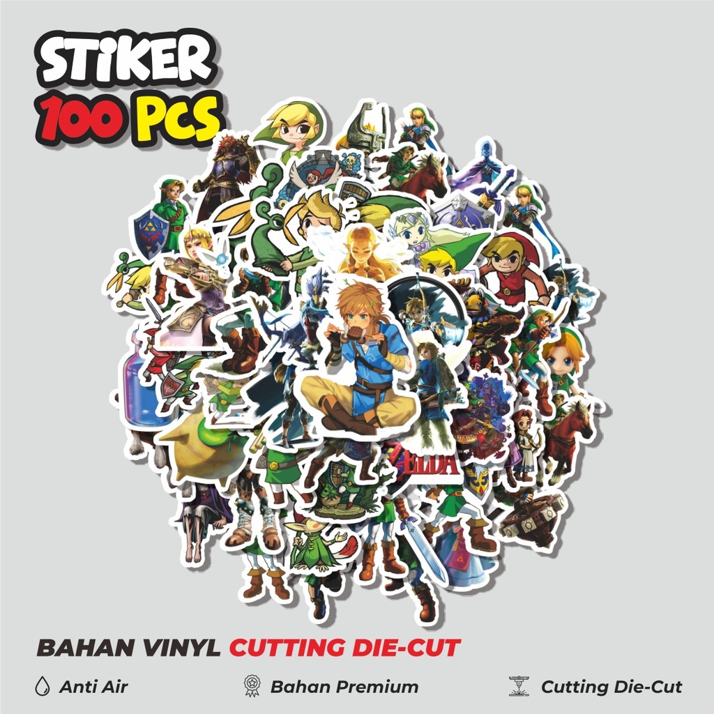 

Terbaru! 50 pcs Stiker Kartun The Legend of Zelda [Legenda Zelda] Dekorasi Lucu Kreatif untuk Notebook, Skateboard, HP