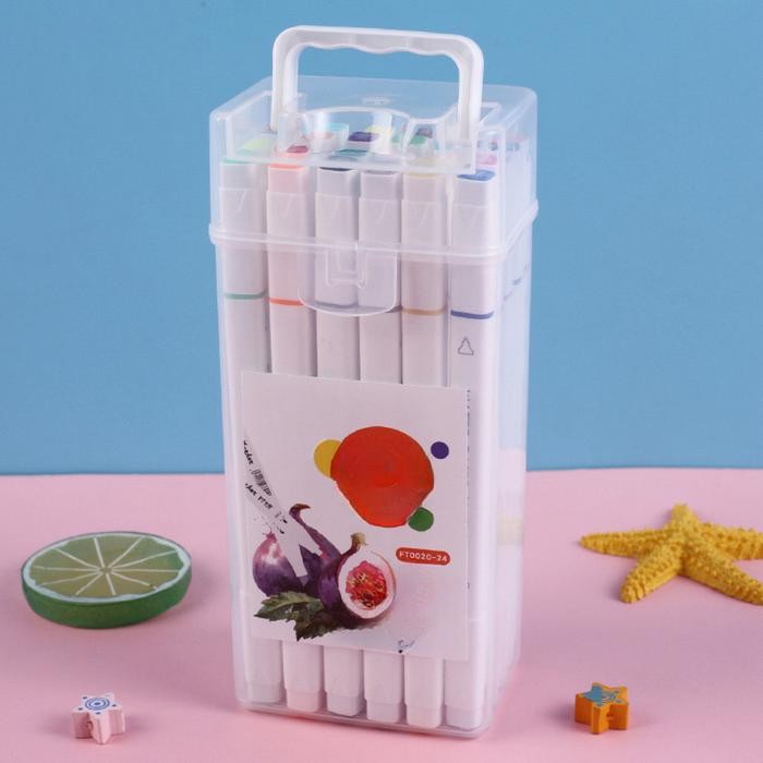 

【M-MT】FLASH SALE!!! HAPPYTOYS.888 Spidol Warna Siswa Sekolah Dasar Berkepala Dua / Lukisan Pena Cat Air Seni Anak-Anak / Pena Grafiti 12 Warna 24 Warna Spidol Set - 24pcs