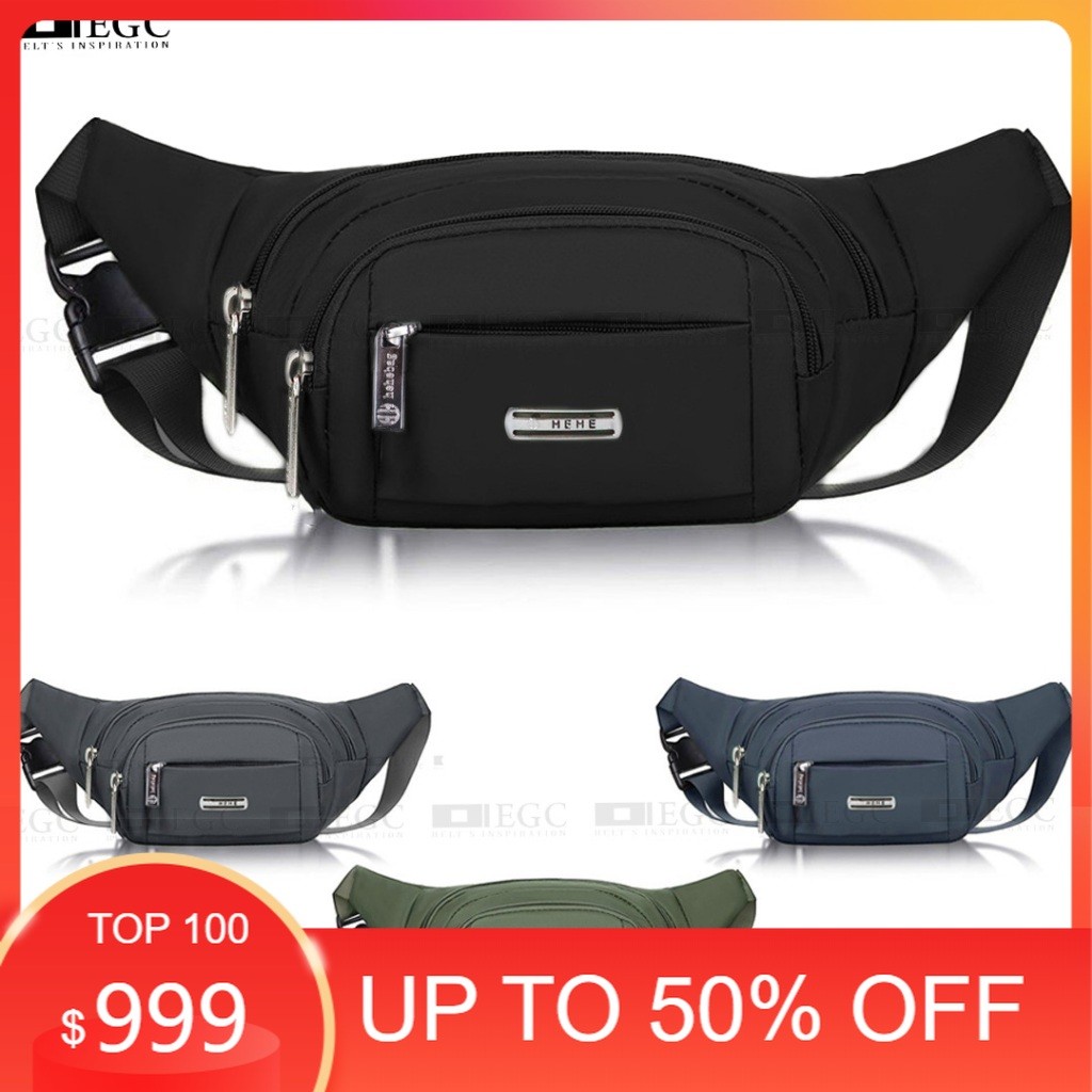 Tas Selempang Pria Simple Murah kekinian Keren Skena / TAS PINGGANG PRIA HEHEBAG/ SLING BAG PRIA NYL