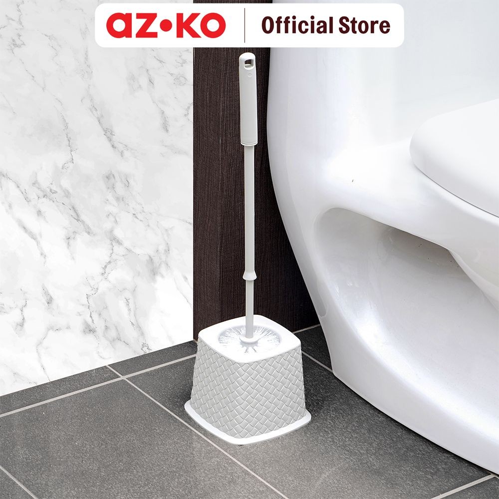 AZKO Sikat Kamar Mandi - Putih Sikat Kloset Toilet Brush Sikat Wc Aksesoris Kamar Mandi Alat Pembers