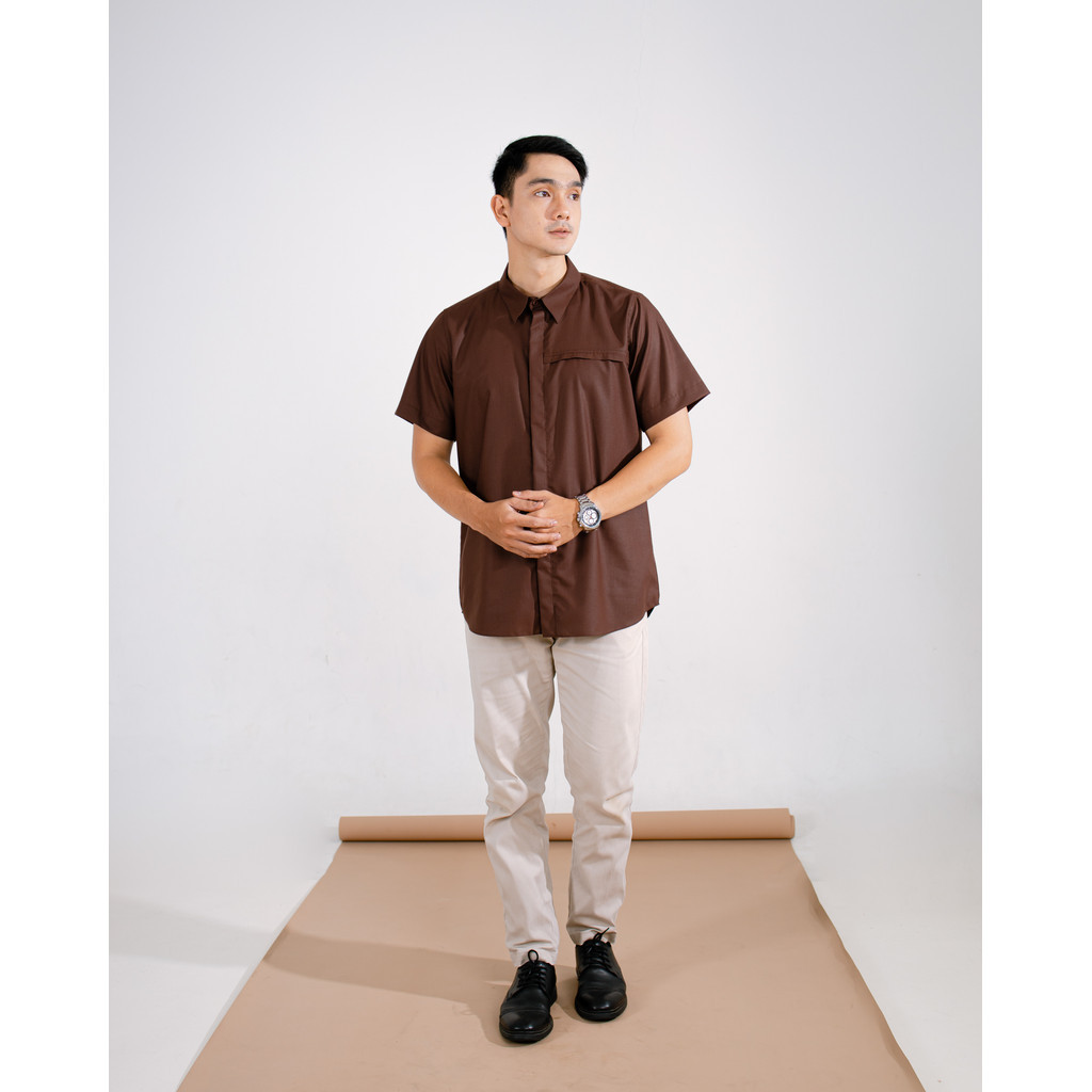Lavatera Man Shirt Lengan Pendek | Zysku Xena | Sarimbit Kemeja Koko Pria Polos