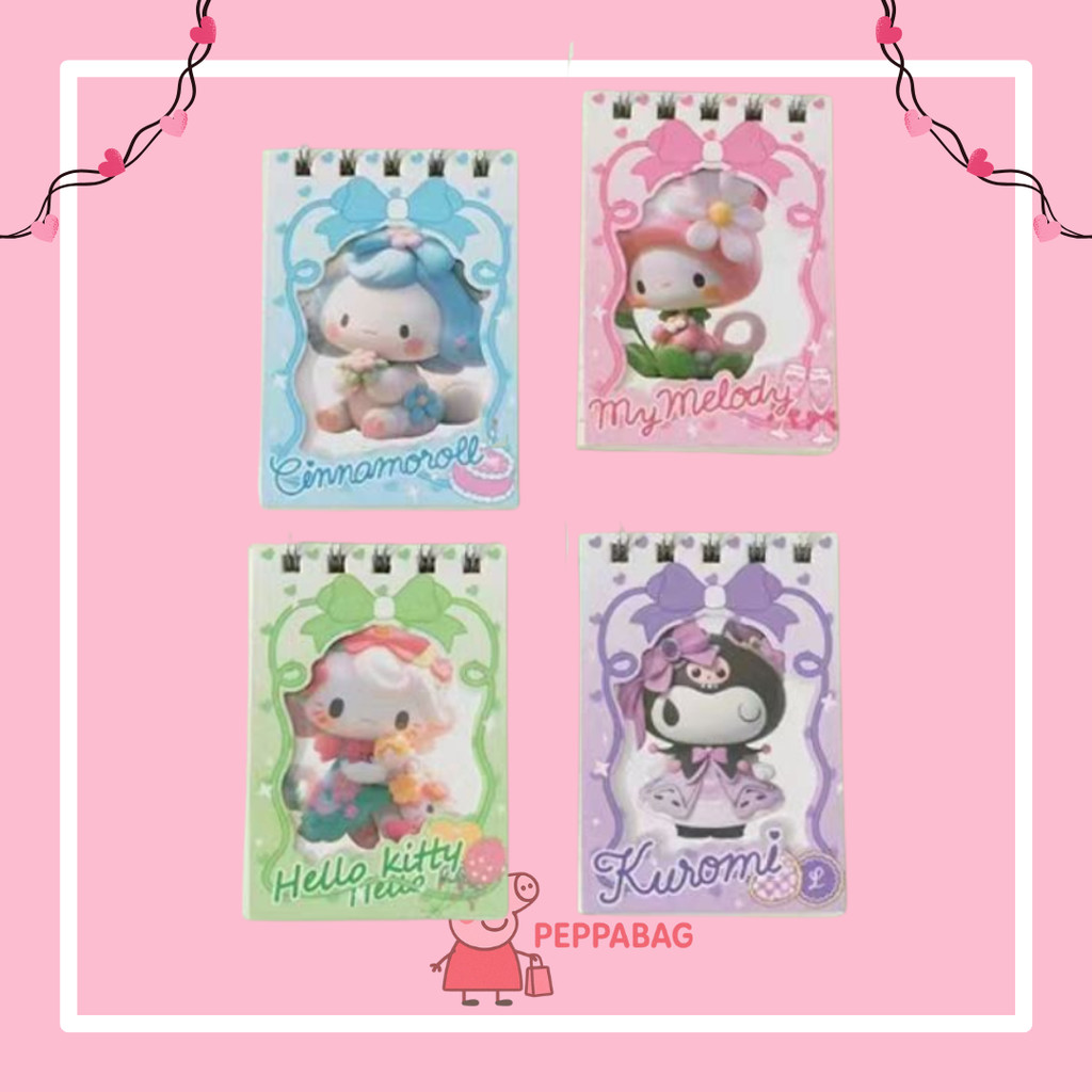 

Notebok A7 scrapbook mini buku kecil catatan notes kecil Double Cover Ultraman Sanrio - ES0612