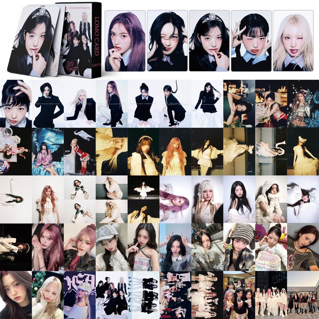 

55 Pcs in Stock IVE ATTITUDE WONYOUNG REBEL HEART Celebrity Fan Collection Card Album Card Postcard Photo Card Lomo Card Gift