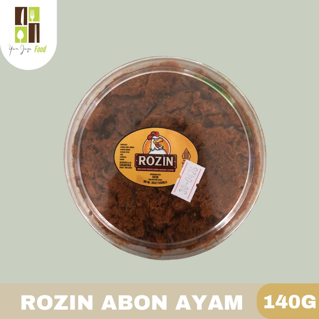 

Rozin Abon Ayam Kemasan 140g / Abon Ayam / Makanan Siap Makan