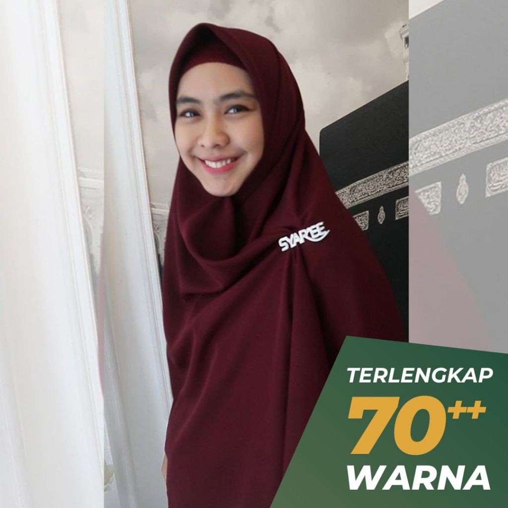 JUANXSHOP Alifa 150 | Jilbab Segi Empat Syari Jumbo Tebal Polos Wolfis Syaree Fashion Oki Setiana De