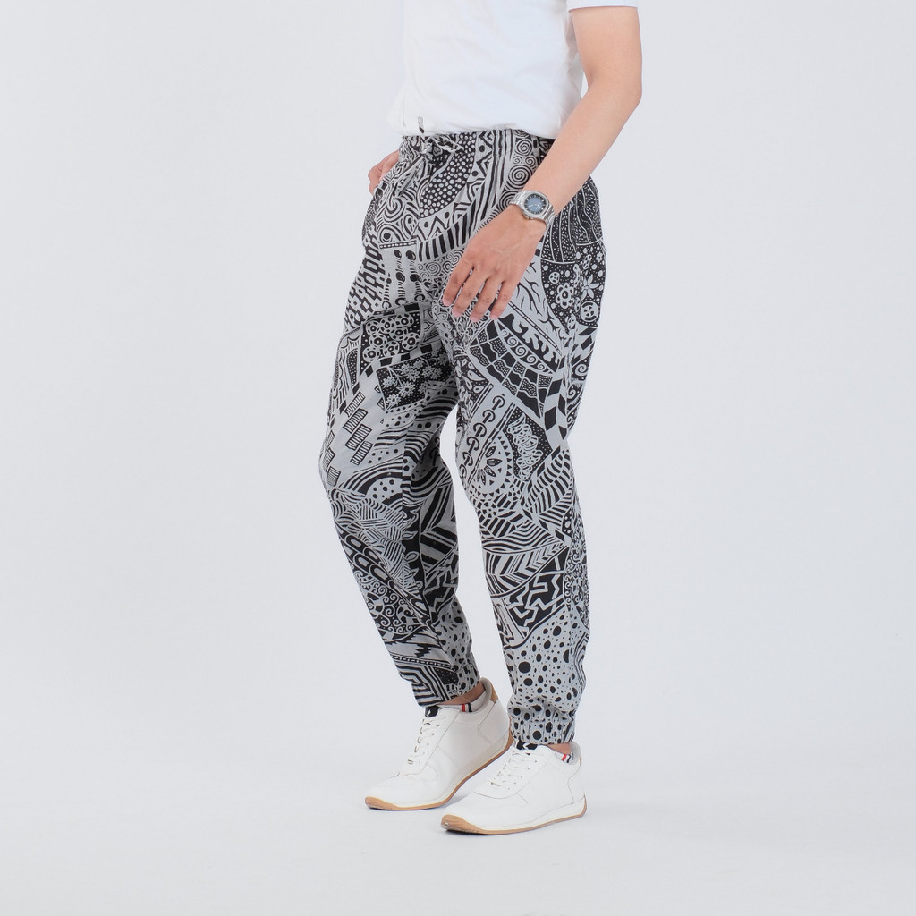 Celana Jogger Batik Pria Panjang Joger Pants Katun Premium Surya Teja CJ-59