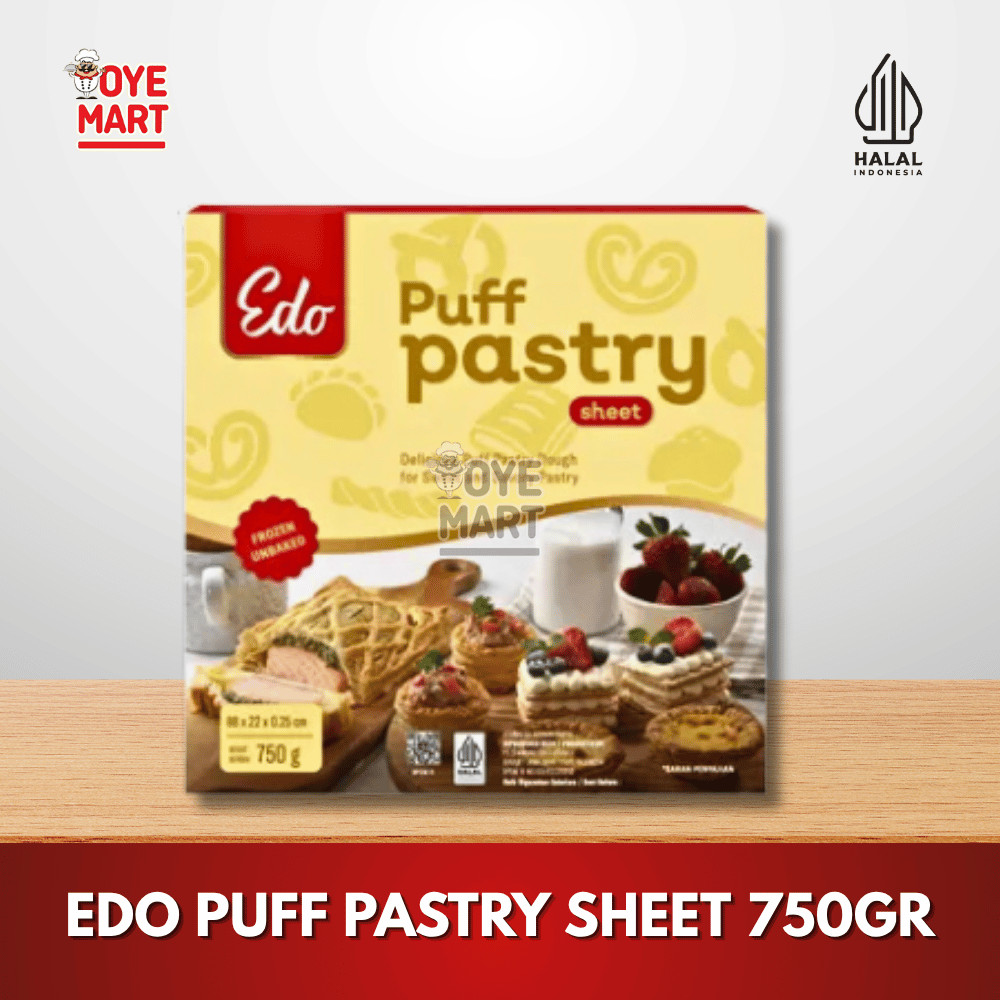 

EDO PUFF PASTRY SHEET 750GR
