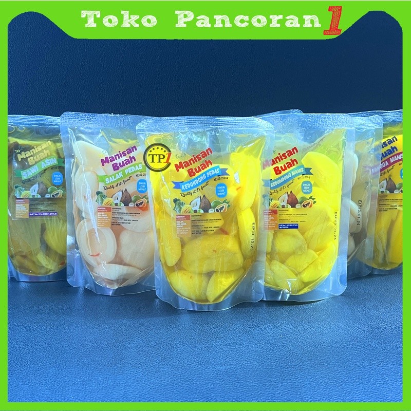 

Manisan Buah Mangga pala salak Basah Original / Pedas Segar Original Buah 250G