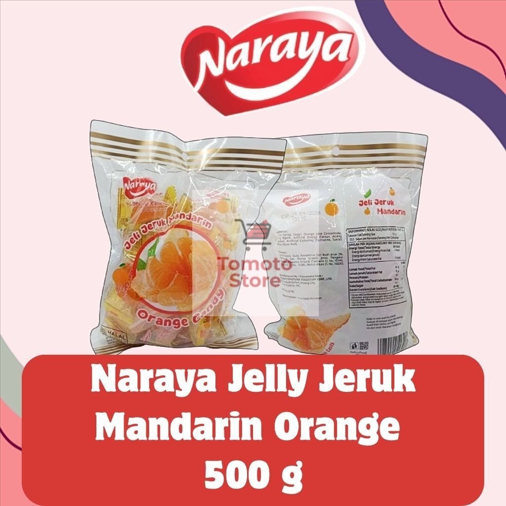 

[ TOMOTO STORE ] NARAYA Jelly Jeruk Mandarin Orange HALAL 500 gr