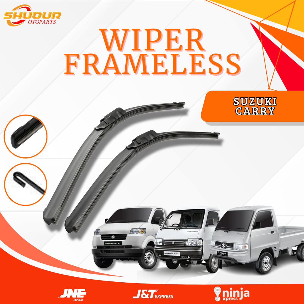 Wiper Kaca Mobil Depan Suzuki Carry Futura / New Carry / Super Carry / Mega Carry Sepasang 2 Pcs Tan