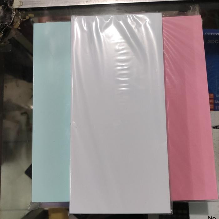 

TERLARIS! Kertas metaplan 21cm x 10 cm isi 100 lembar - Putih