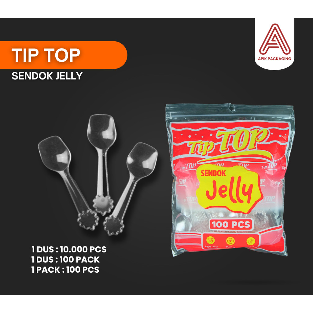 SENDOK JELLY BENING MEREK TIPTOP / SENDOK PUDING / SENDOK JELLY