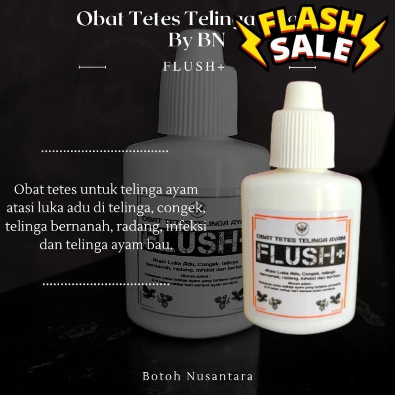 Dopping Ayam Ganas Responsif OBAT TETES TELINGA CONGE BAU INFEKSI BERNANAH FLUSH+