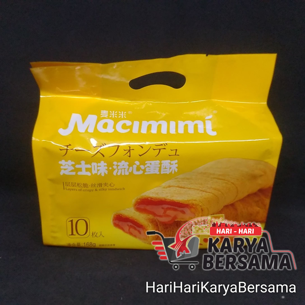 

MAKANAN RINGAN MACIMIMI CHEESE CRISP SANDWICH 168GR