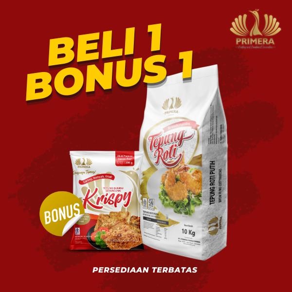 

(Beli1Bonus1) Tepung Roti Primera Panko White 10Kg Baking Food - 1