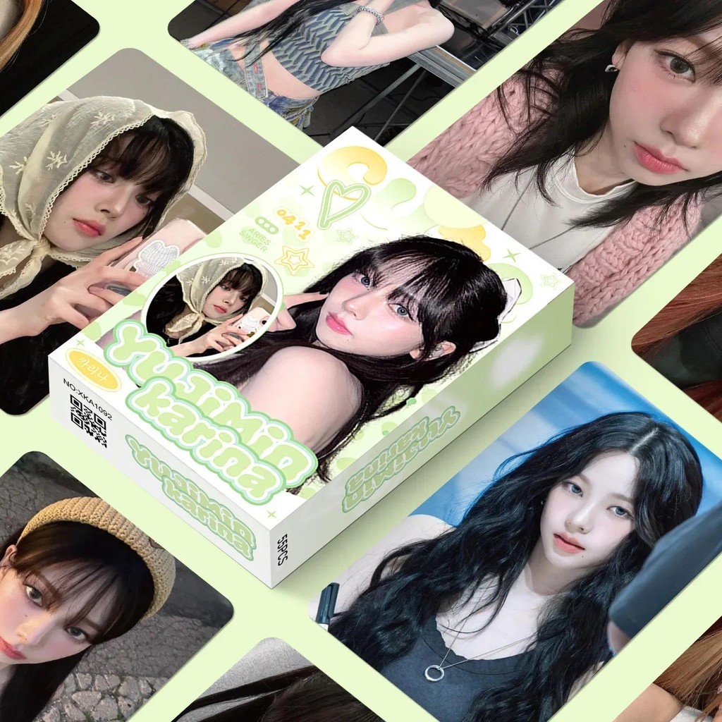 

55Pcs/Set Idol Girl Group Lomo Card High Quality New Album KARINA Photocard Photo HD Print Cards Picture Fans Collection Gifts