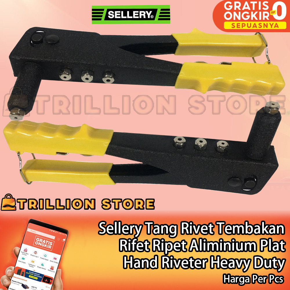 Sellery Tang Rivet Tembak Kusen Heavy Duty Tembakan Riveter 88-866 Alat Tembakan Besi Stainless Plas