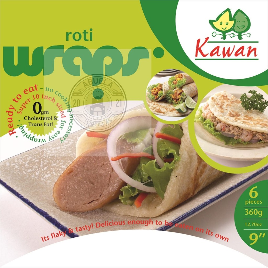 

KAWAN FOOD Roti Kebab Wrap ISI 6 PCS - 360GR
