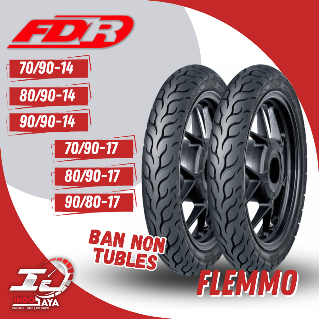 [] BAN FDR FLEMMO  ( 70/90 - 80/90 - 90/80 - 90/90 ) RING 14 / RING 17 / BAN FDR TUBETYPE (NON TUBLE