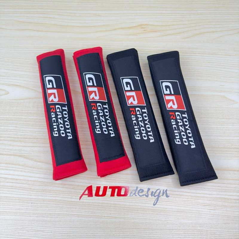 GR Sport Toyota Shoulder Pad Cover Seat Belt Mobil Universal