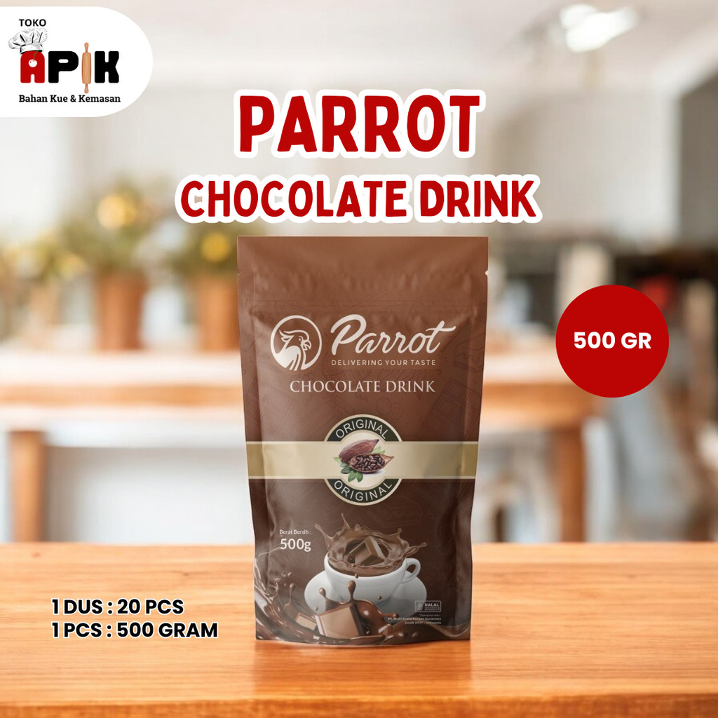 

PARROT CHOCOLATE DRINK UKURAN 500GR / BUBUK MINUMAN COKLAT