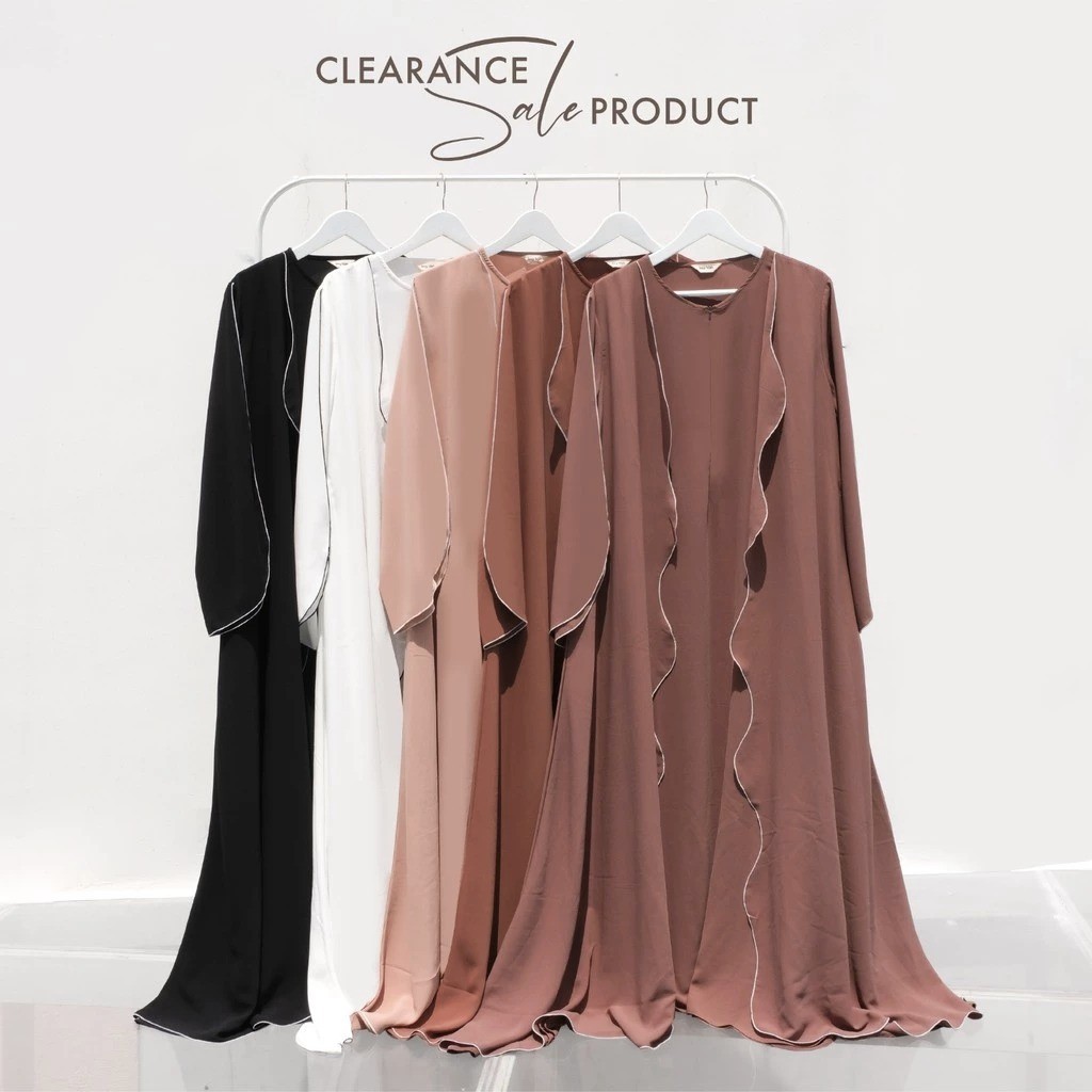 Lozy Hijab - [Defect Sale] Aisha Abaya Dress (Abaya Gamis Dress Haji dan Umrah Bahan Arabian Premium