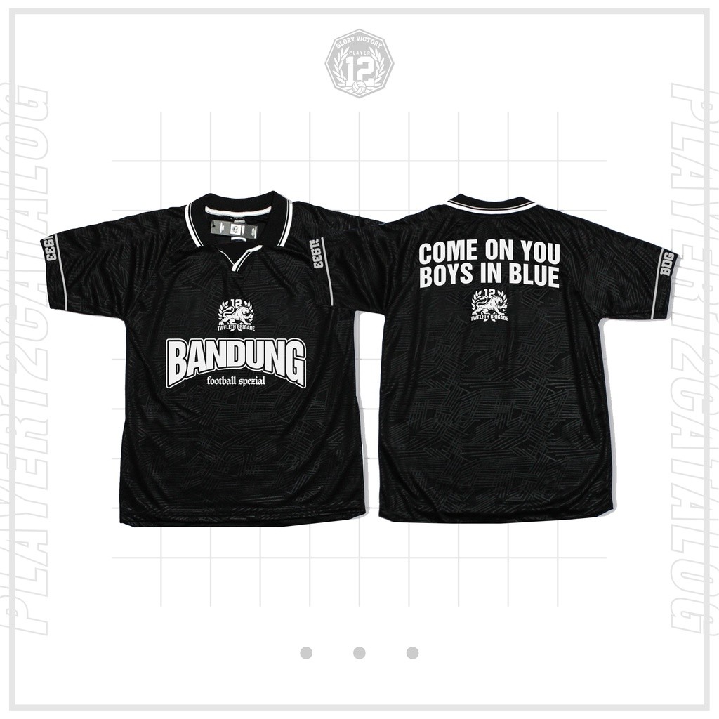 Jersey Bandung Football Spezial Hitam - Jersey Persib - Bobotoh - Jersey Bola - PLAYER 12 STORE